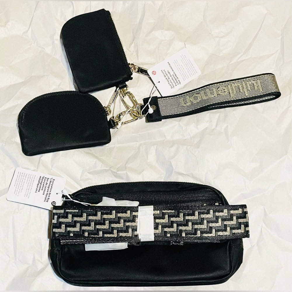 Lululemon- RARE Belt Bag & Dual Pouch Wristlet SET